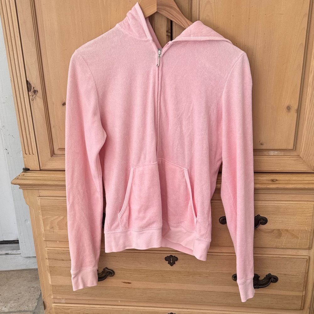 NWOT Juicy Couture Cozy Pink Women's Zip-Up Hoodie
